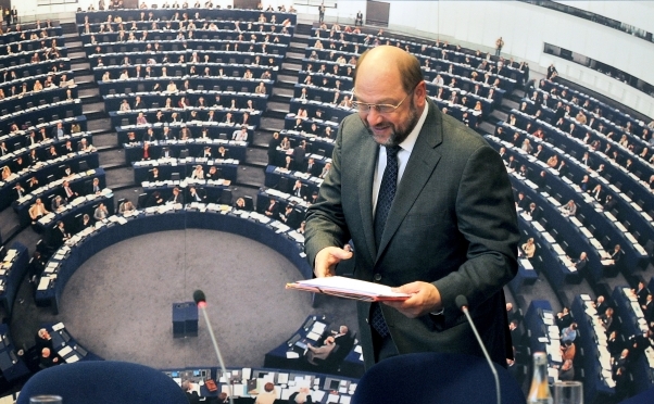 Preşedintele Parlamentului European Martin Schulz (HANNIBAL HANSCHKE / AFP / GettyImages)